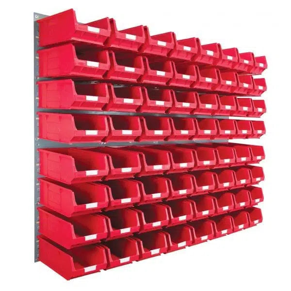 Wall Mounted Louvre Panel Kit 5 With Barton TC Bins