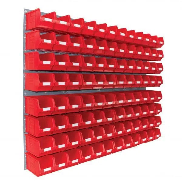 Wall Mounted Louvre Panel Kit 5 With Barton TC Bins