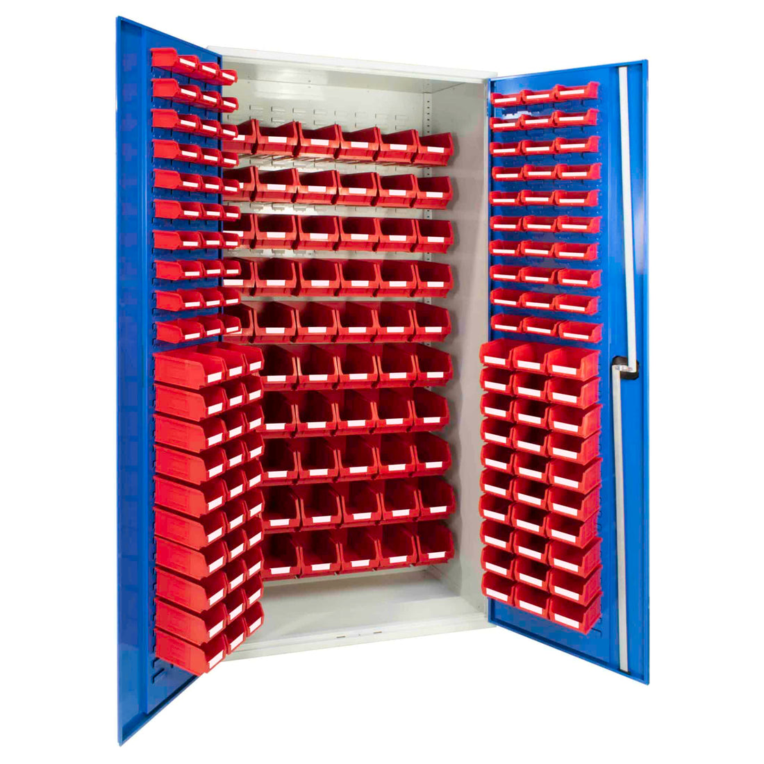 Louvred Panel Cabinet with 180 TC Bins