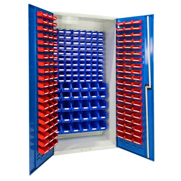 Louvred Panel Cabinet with 230 TC Bins
