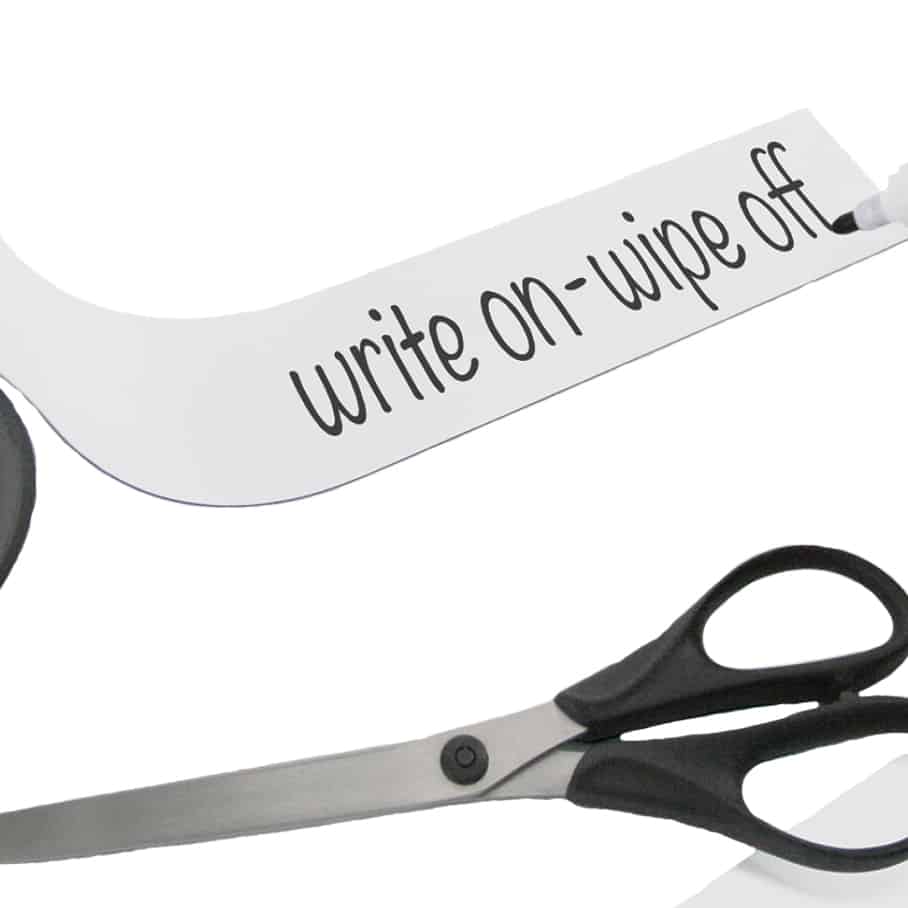 Magnetic Easy Wipe Racking Strip Black