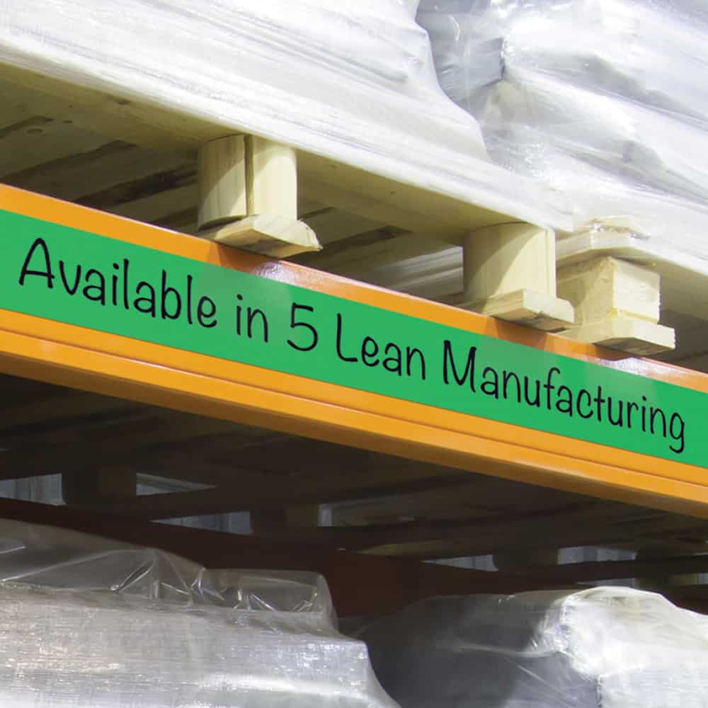 Magnetic Easy Wipe Racking Strip Green - Storage N Stuff