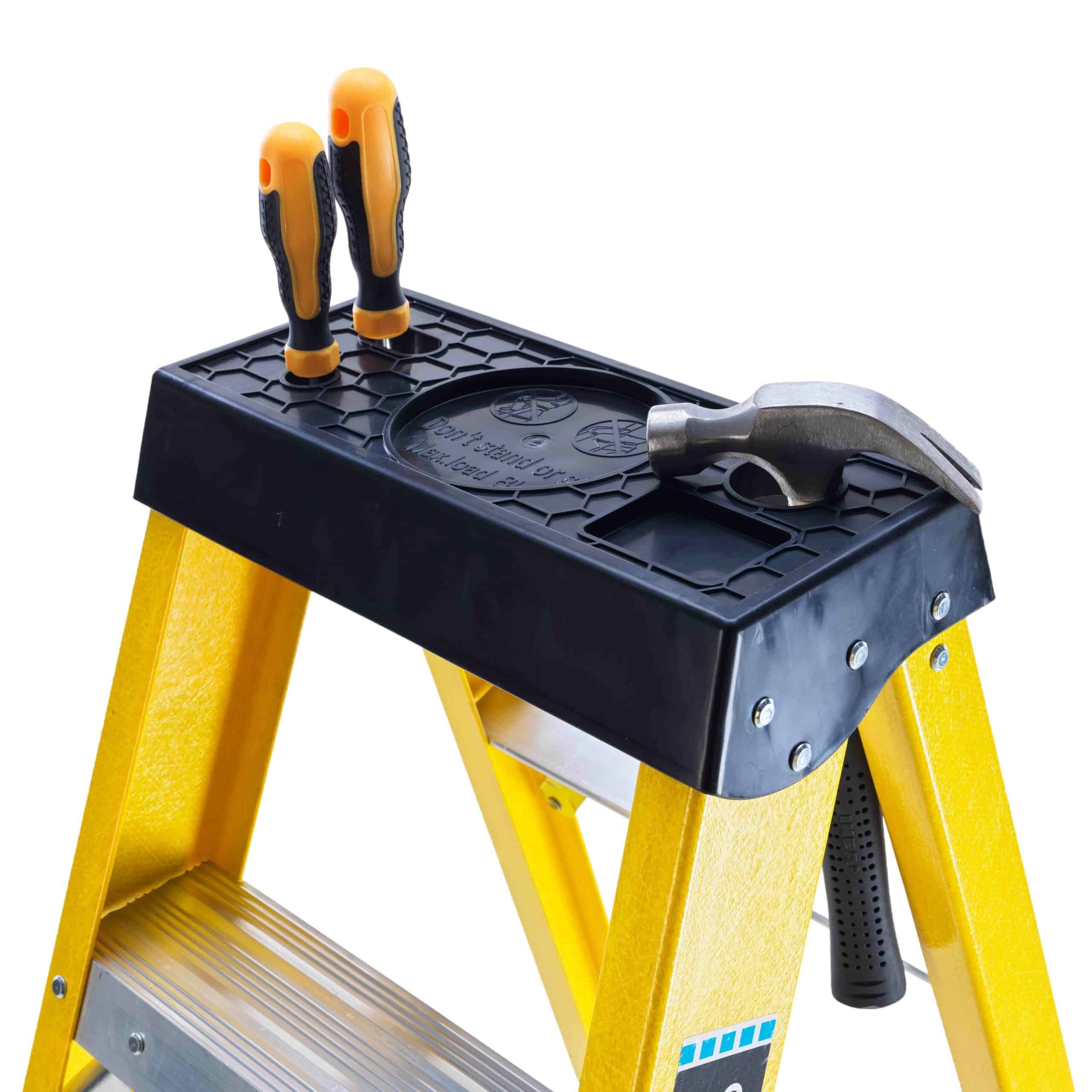 Fibreglass Platform 8 Tread Step Ladders