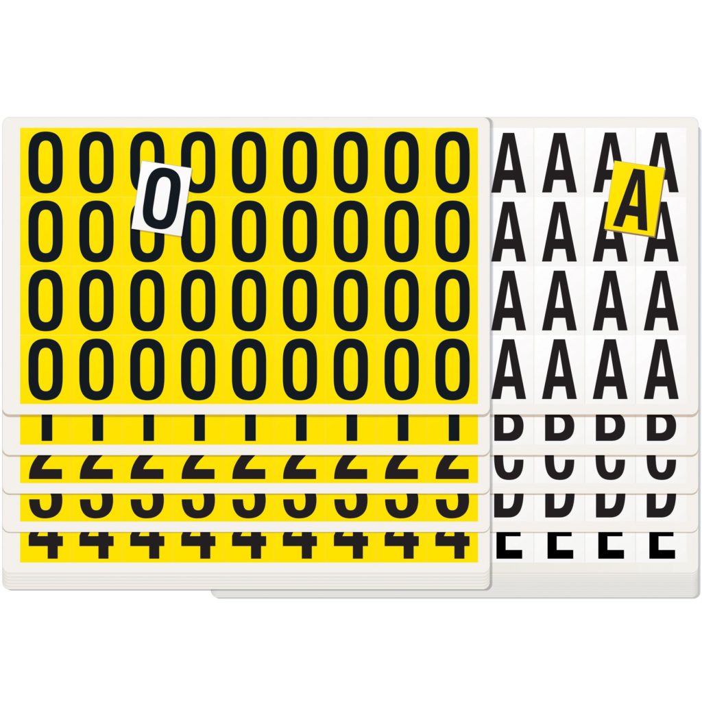 Individual Self-Adhesive Number Labels