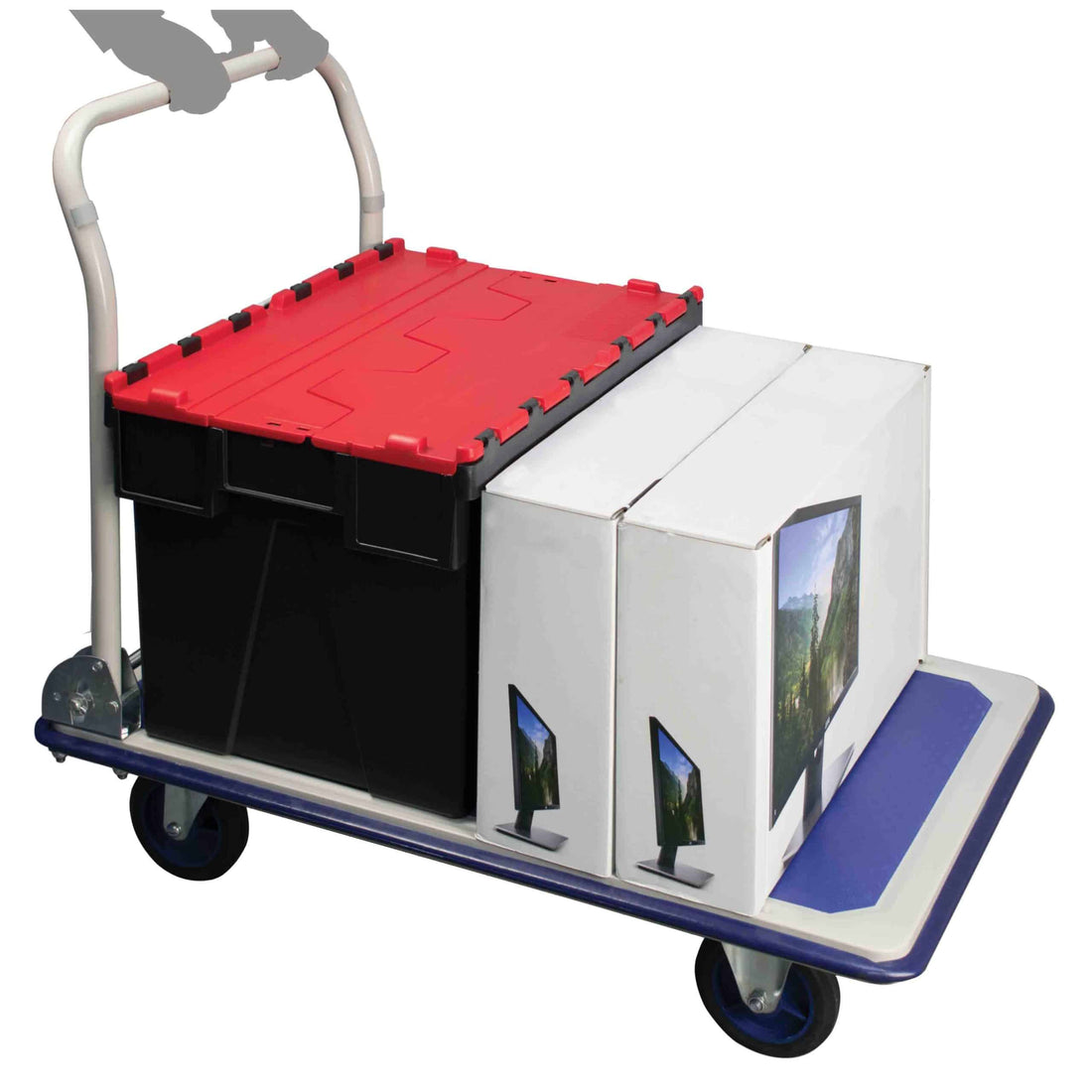 Toptruck Folding Flatbed Trolley 300kg Capacity