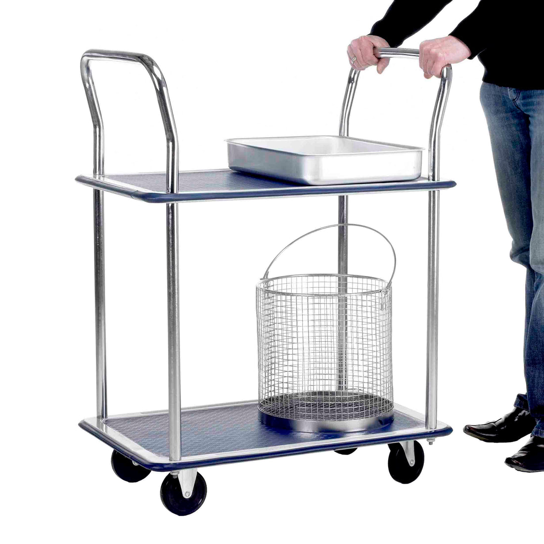 Toptruck 2 Shelf Trolley 120kg Capacity