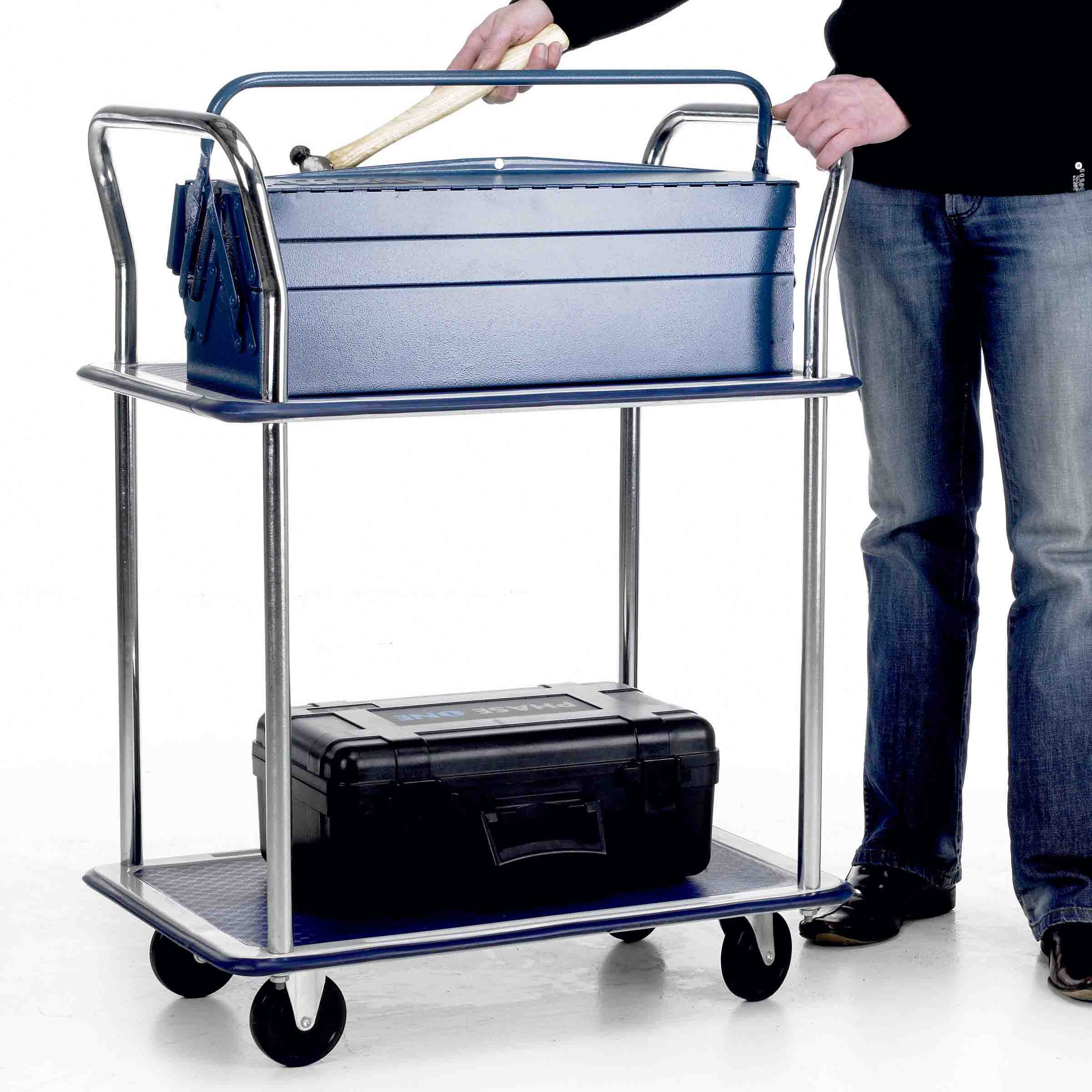 Toptruck 2 Shelf Trolley 120kg Capacity