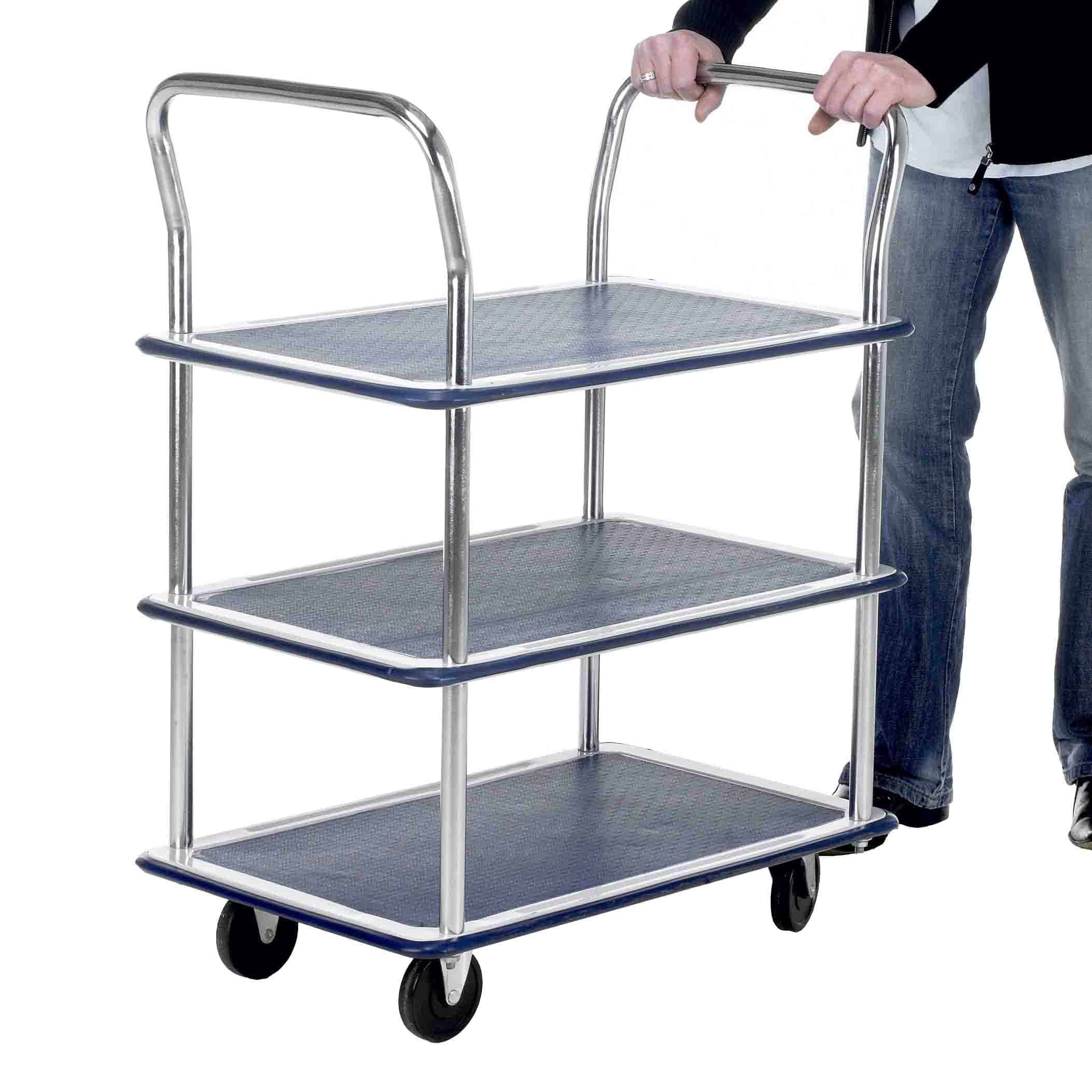 Toptruck 3 Shelf Trolley 120kg Capacity