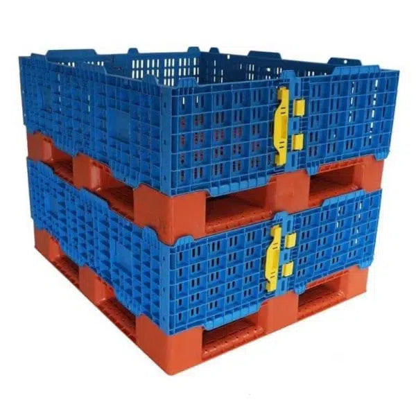 Blue Plastic Pallet Collars