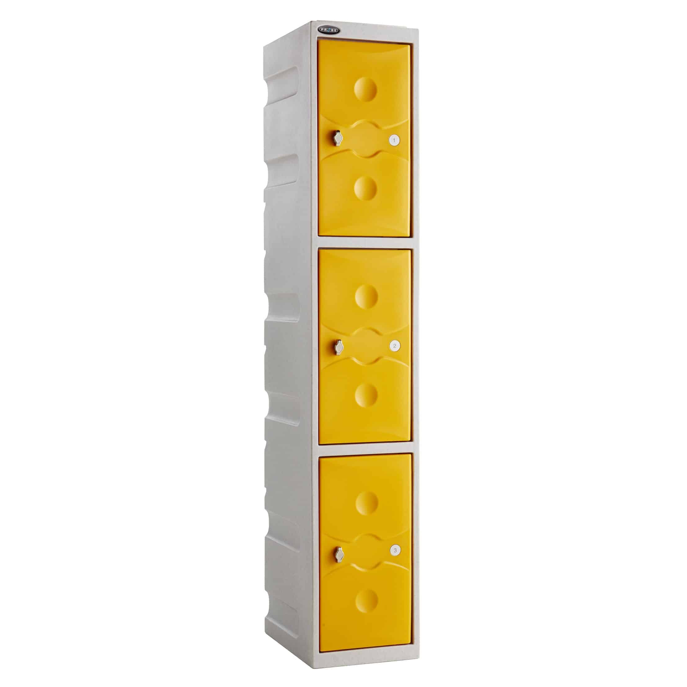 Plastic Waterproof 3 Door Lockers