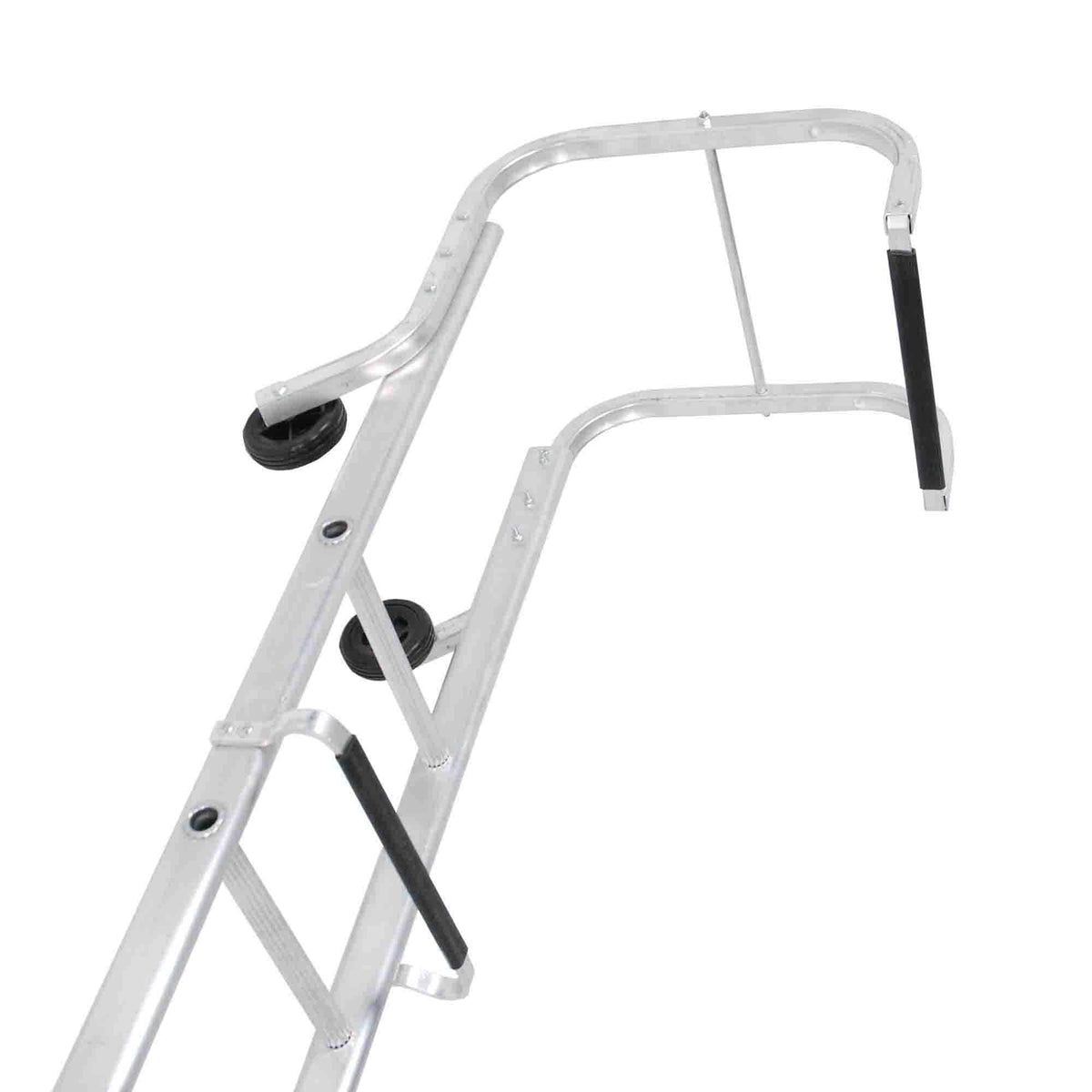 TB Davies ROOFER professional aluminium roof ladder with ridge hook and roof wheels