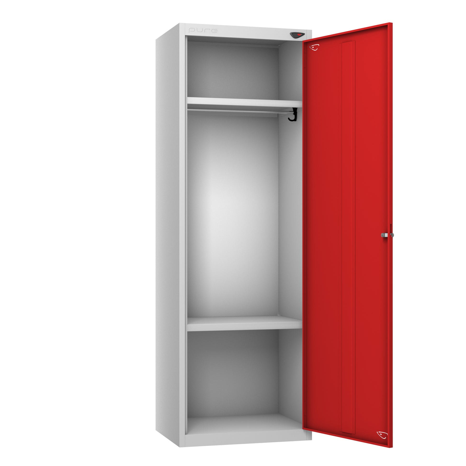 Pure Individual High Capacity Locker Flame Red