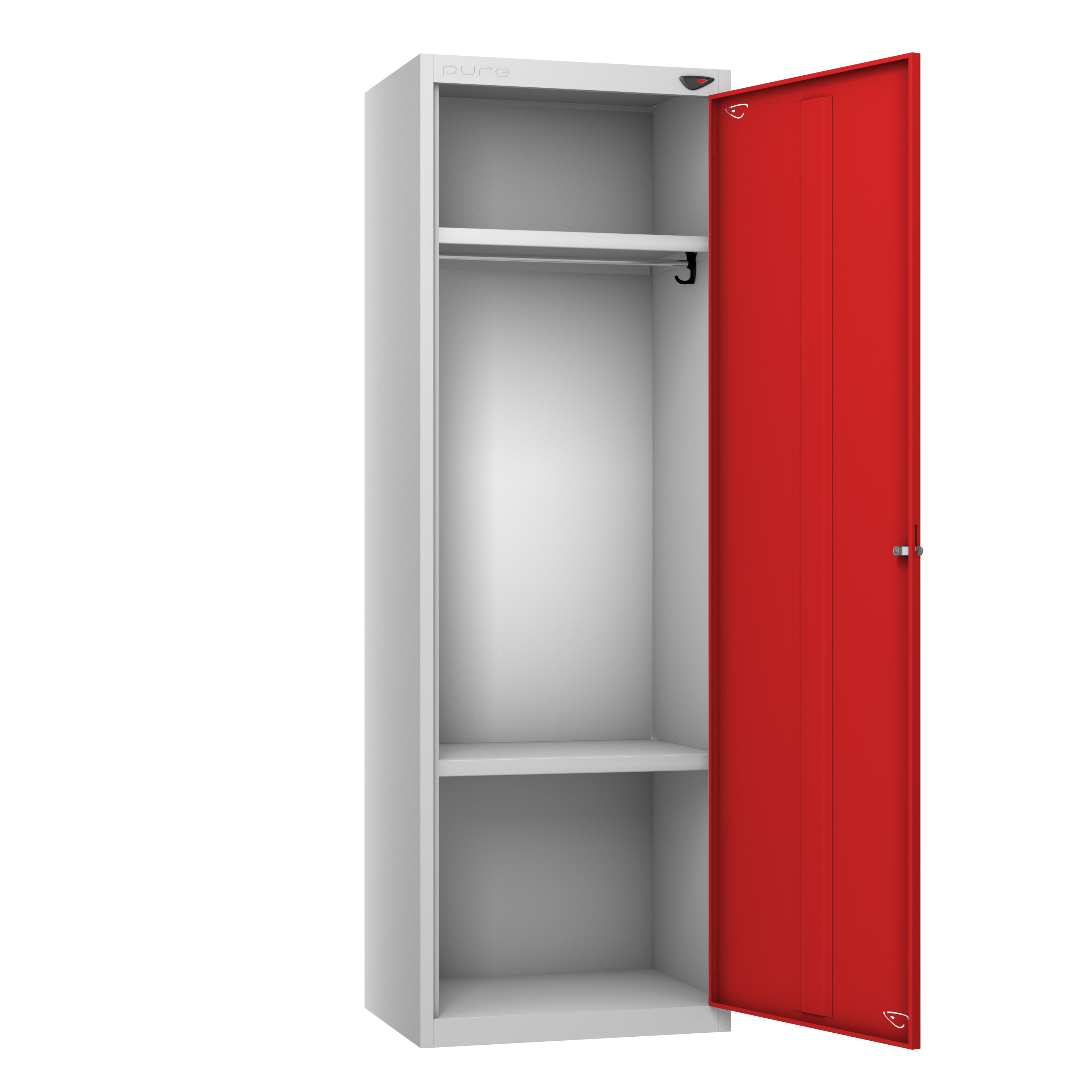 Pure Individual High Capacity Locker Flame Red