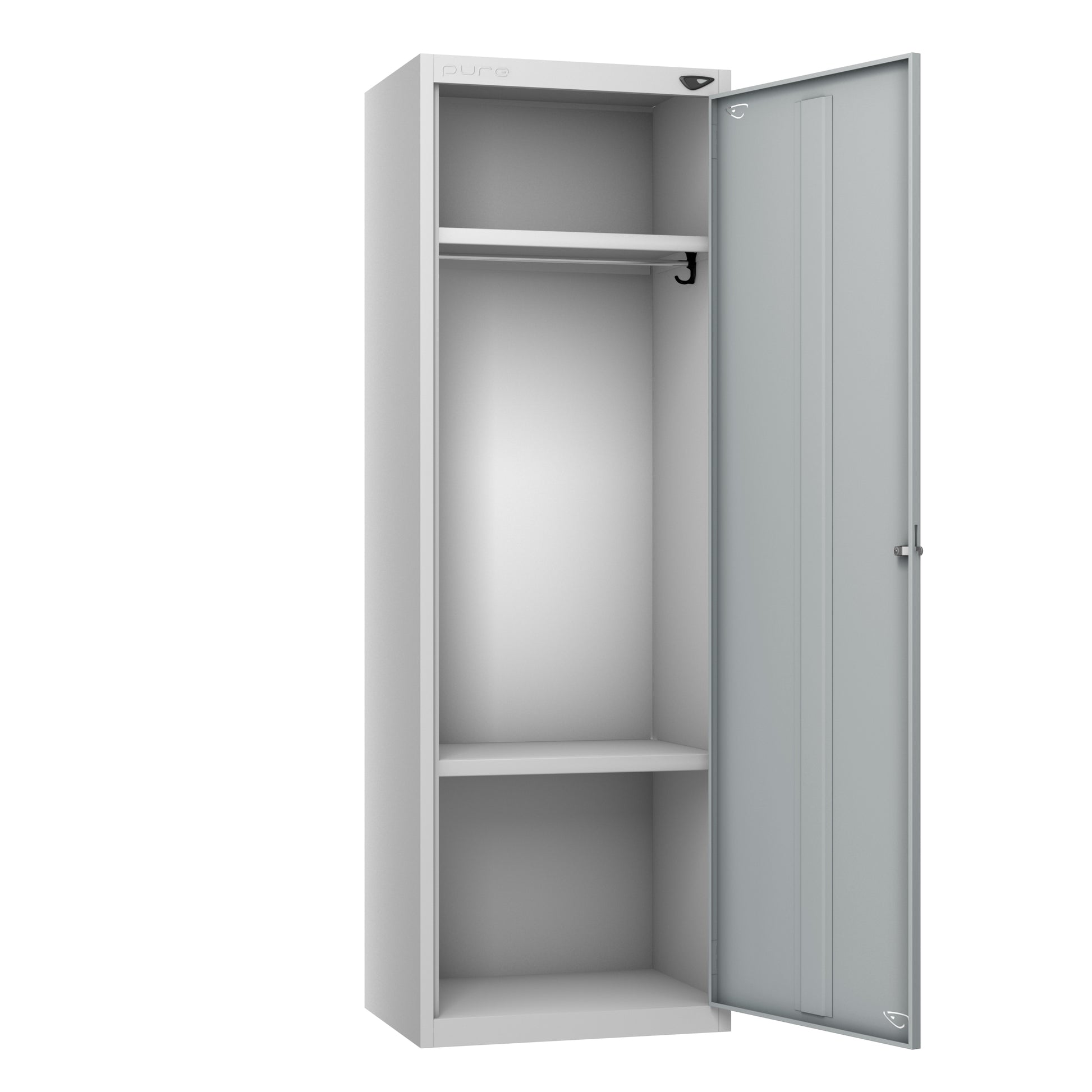 Pure Individual High Capacity Locker Pearl Silver