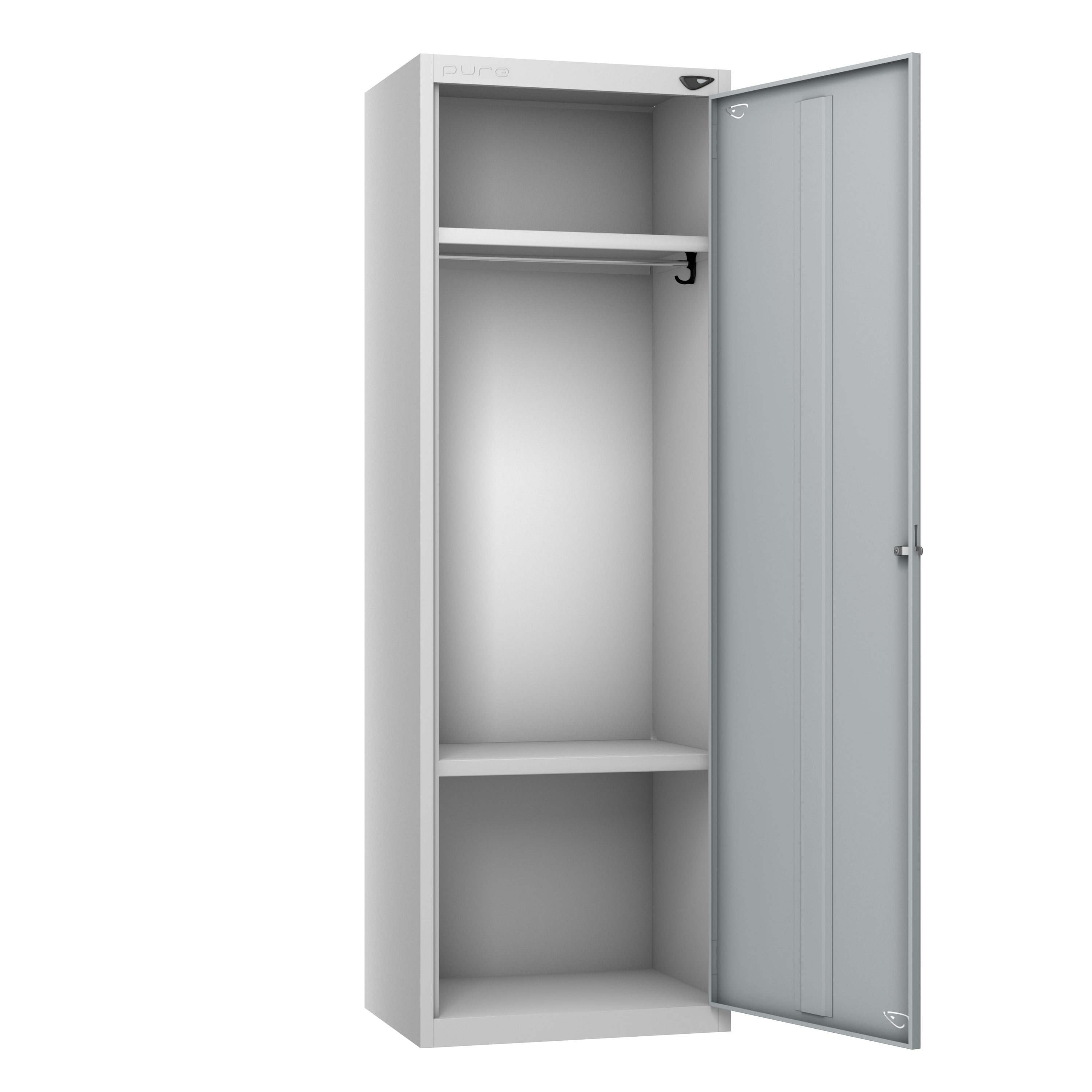 Pure Individual High Capacity Locker Pearl Silver