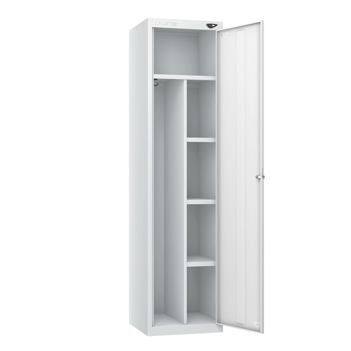 Pure Workwear Janitors Locker with White Door