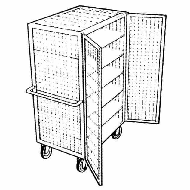 Mesh Superstructure Shelf Truck - L1200 x W800mm
