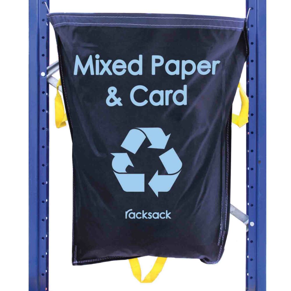 Mixed Paper and Card Waste Recycling Racksack