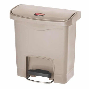 Rubbermaid Slim Jim Front Step Plastic Pedal Bin 15 Litre