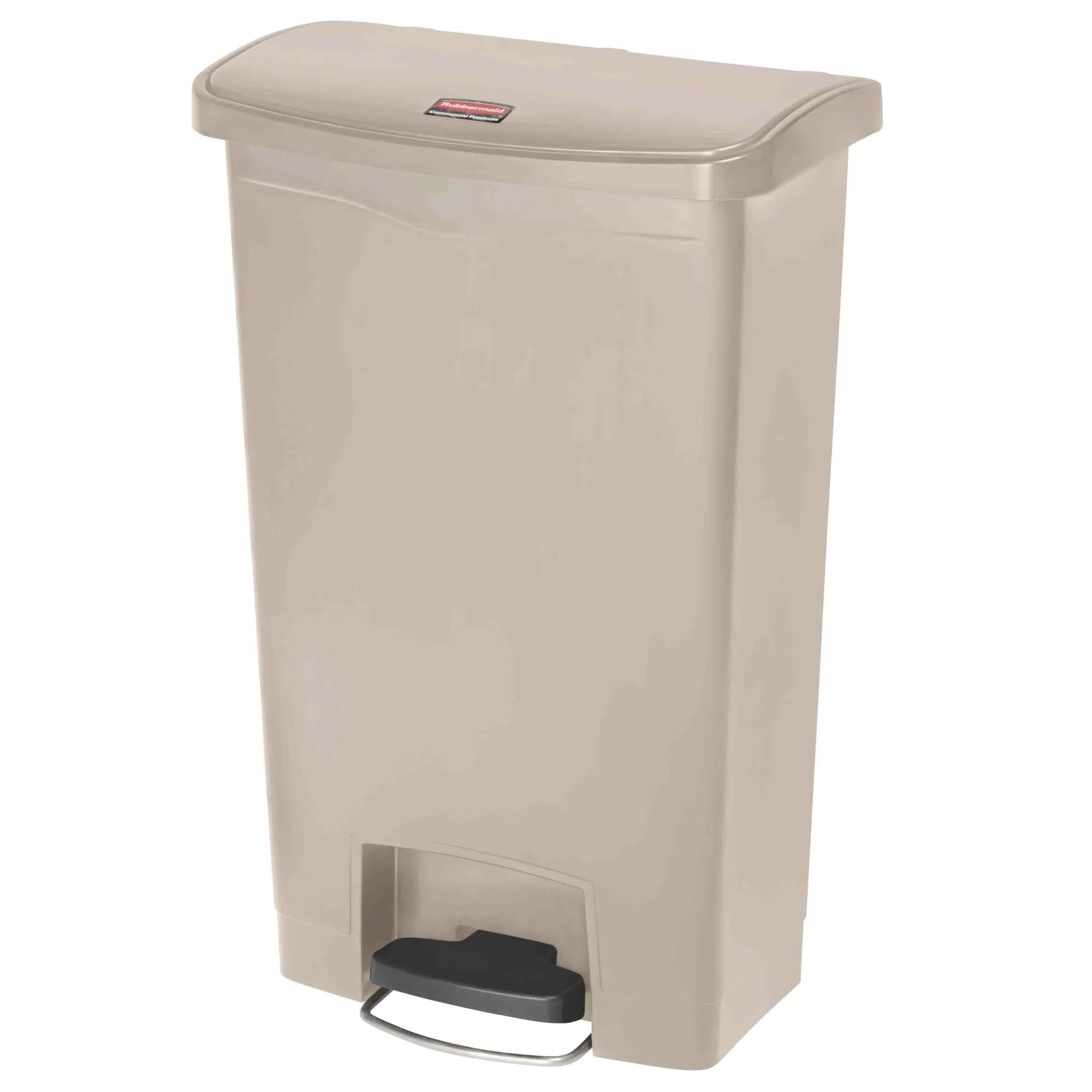 Rubbermaid Slim Jim Front Step Plastic Pedal Bin 50 Litre