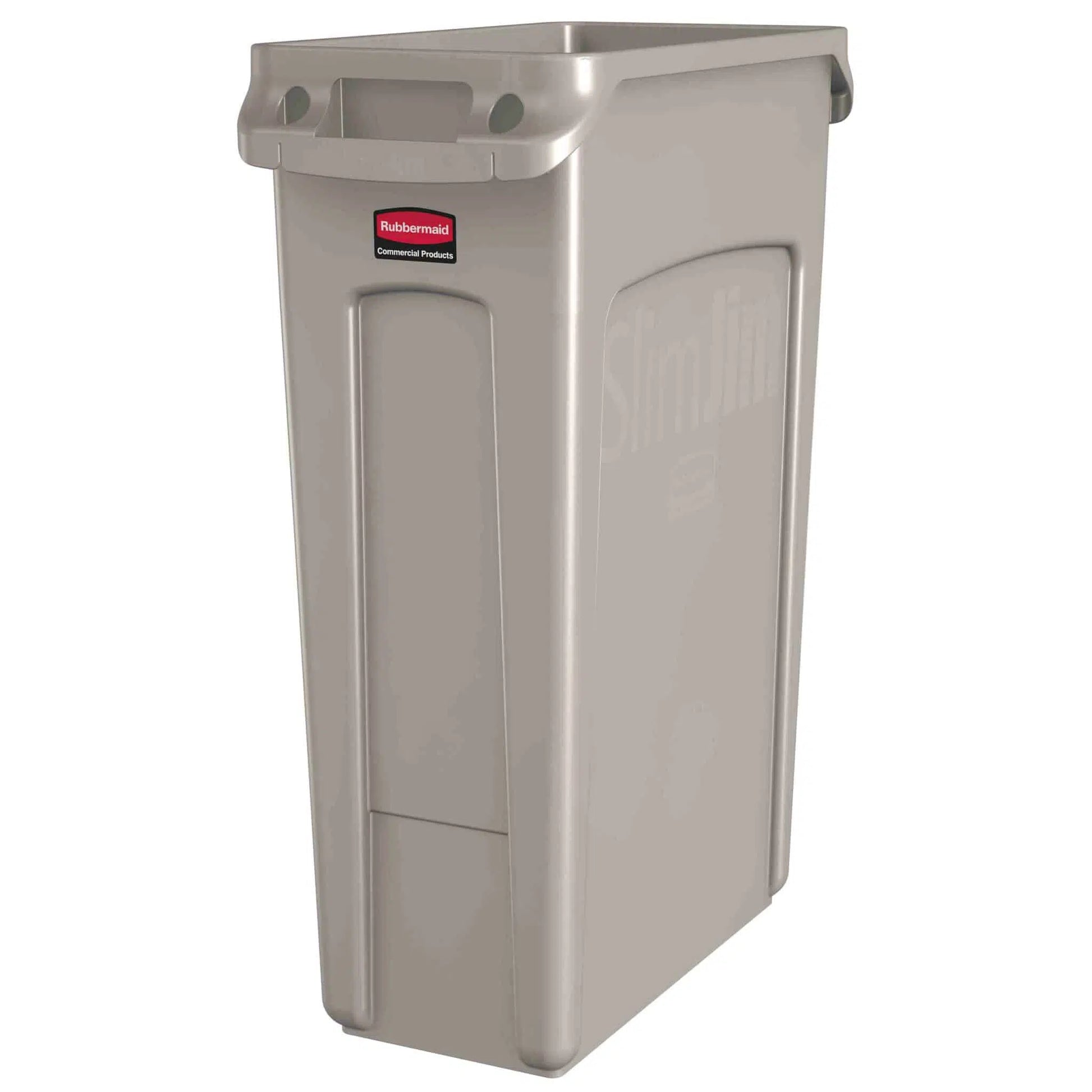 Rubbermaid Slim Jim Plastic Bin 87 Litre Beige