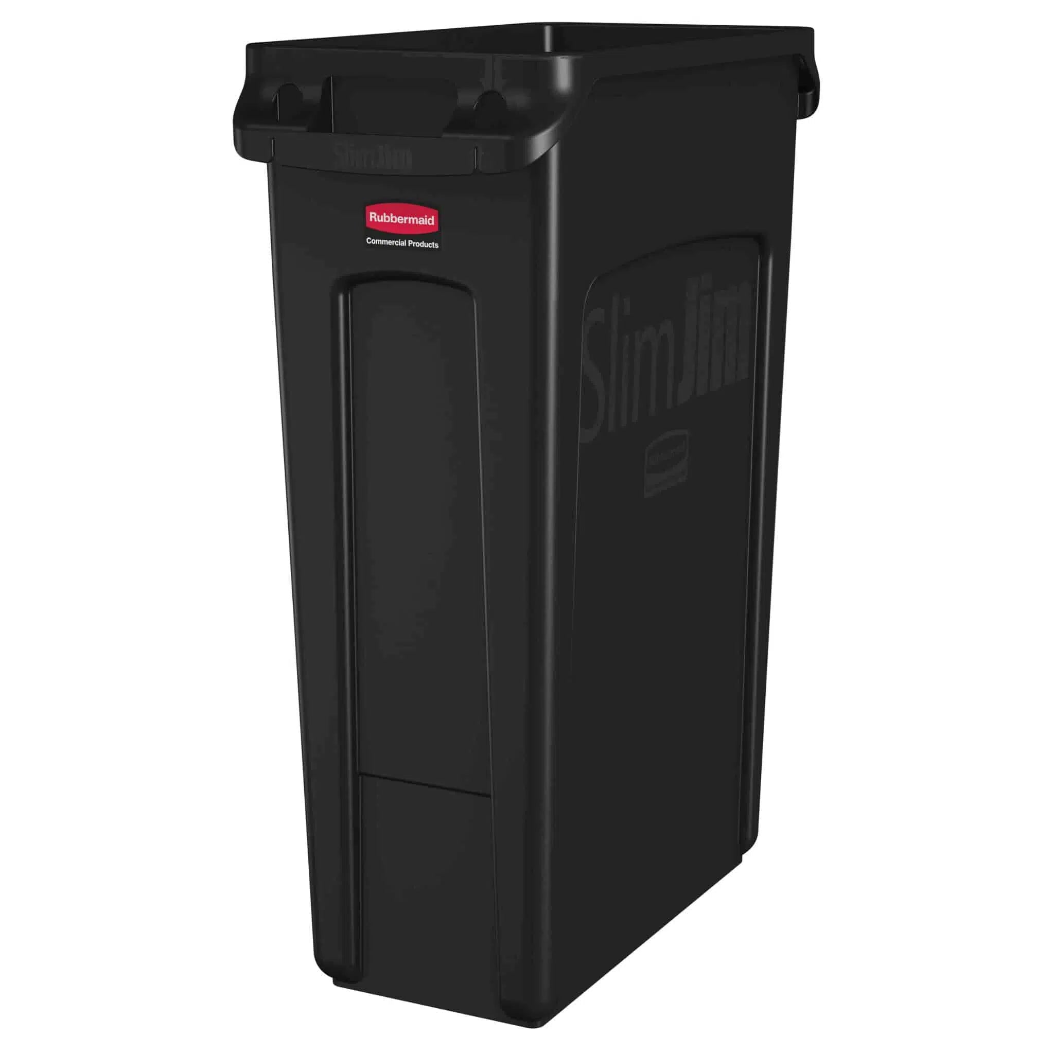 Rubbermaid Slim Jim Plastic Bin 87 Litre Black