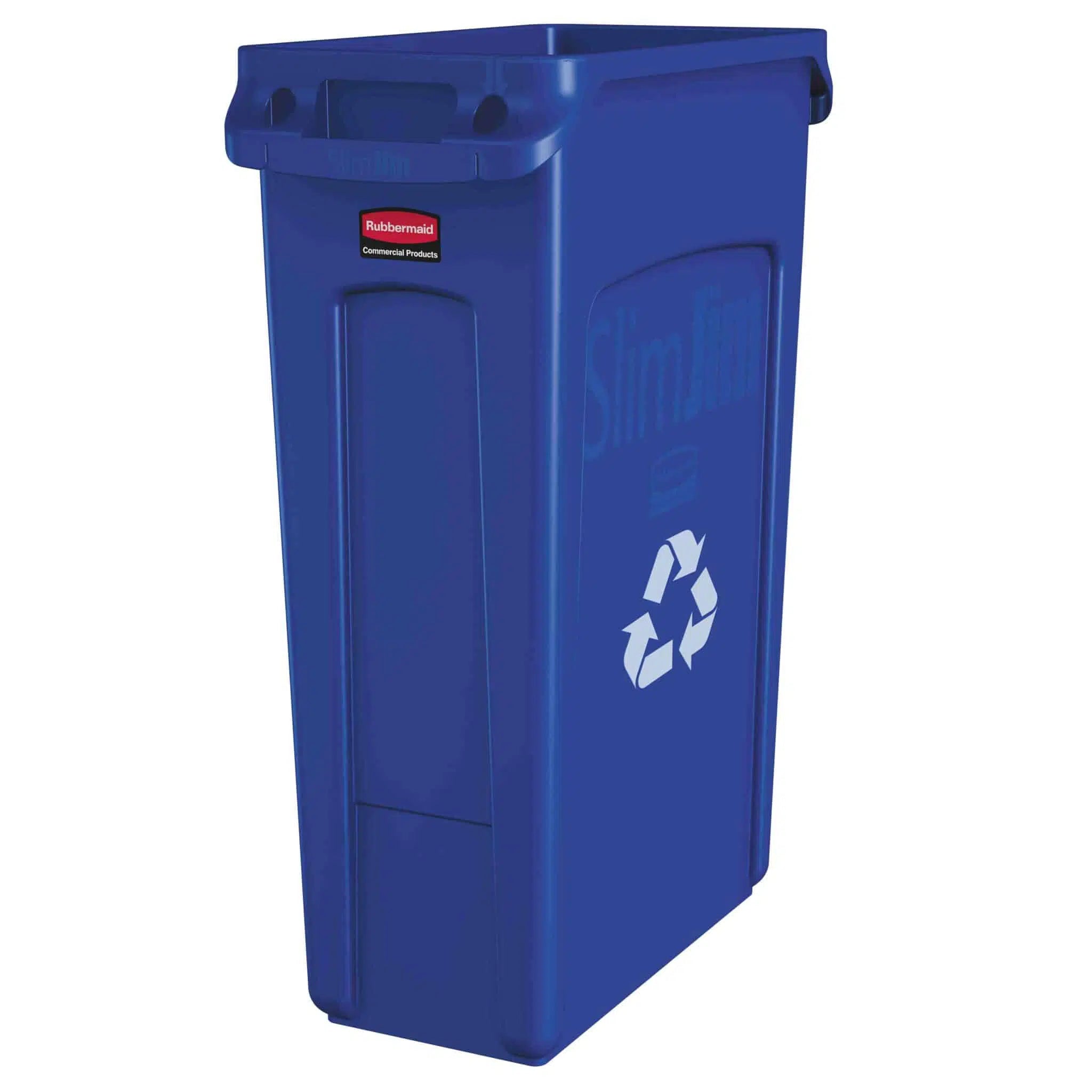 Rubbermaid Slim Jim Plastic Bin 87 Litre Blue