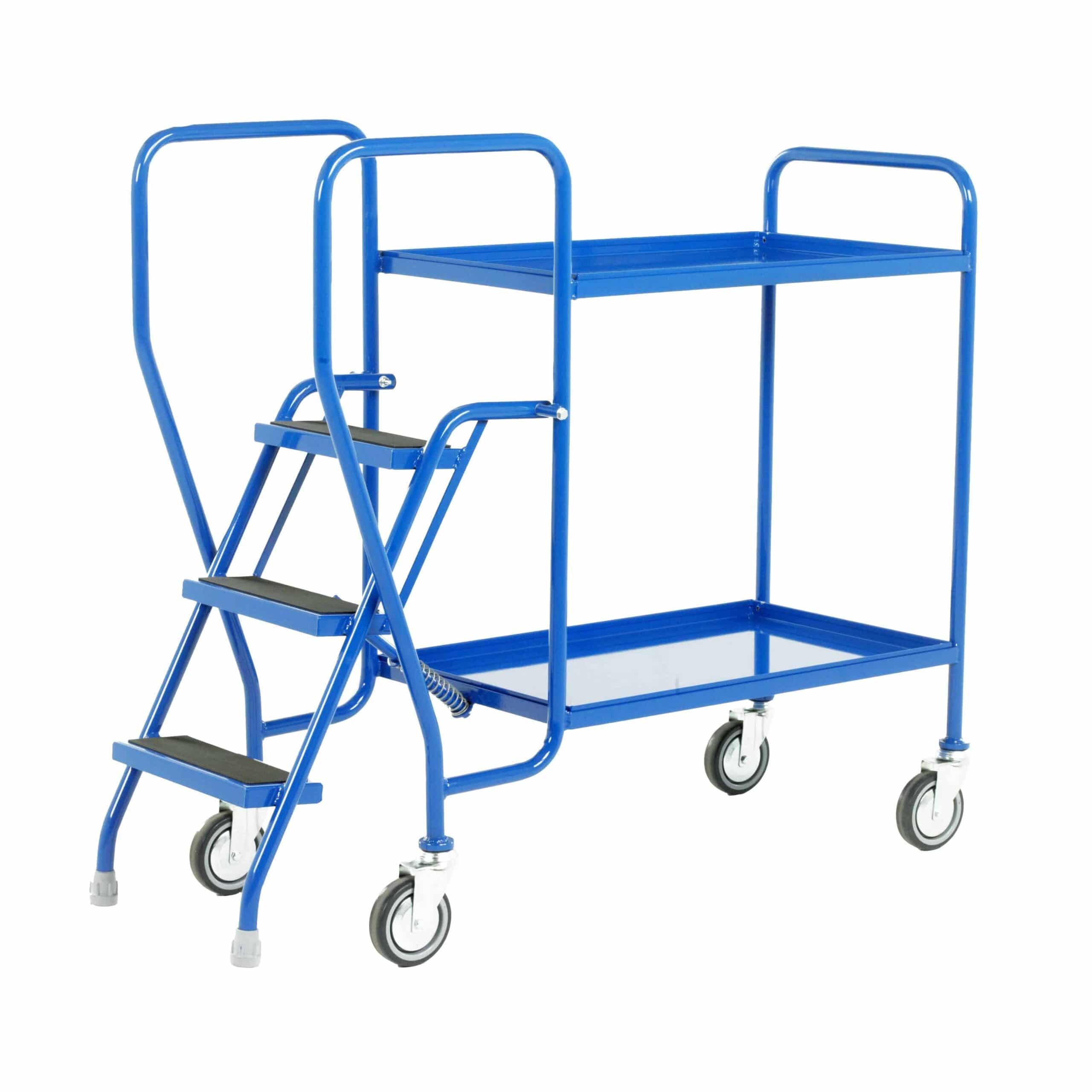 Fixed Tray 3 Step Tray Trolleys