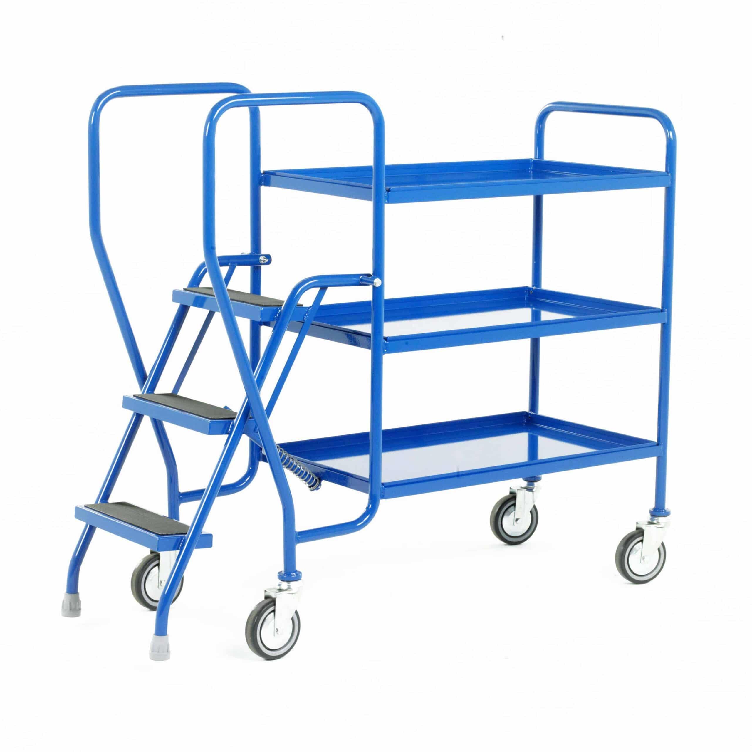 Fixed Tray 3 Step Tray Trolleys