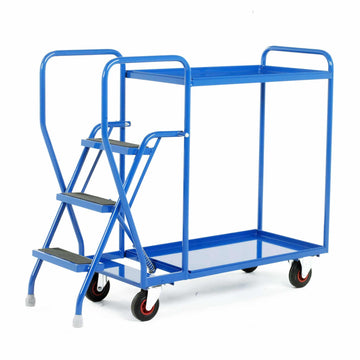 Fixed Tray 3 Step Tray Trolleys