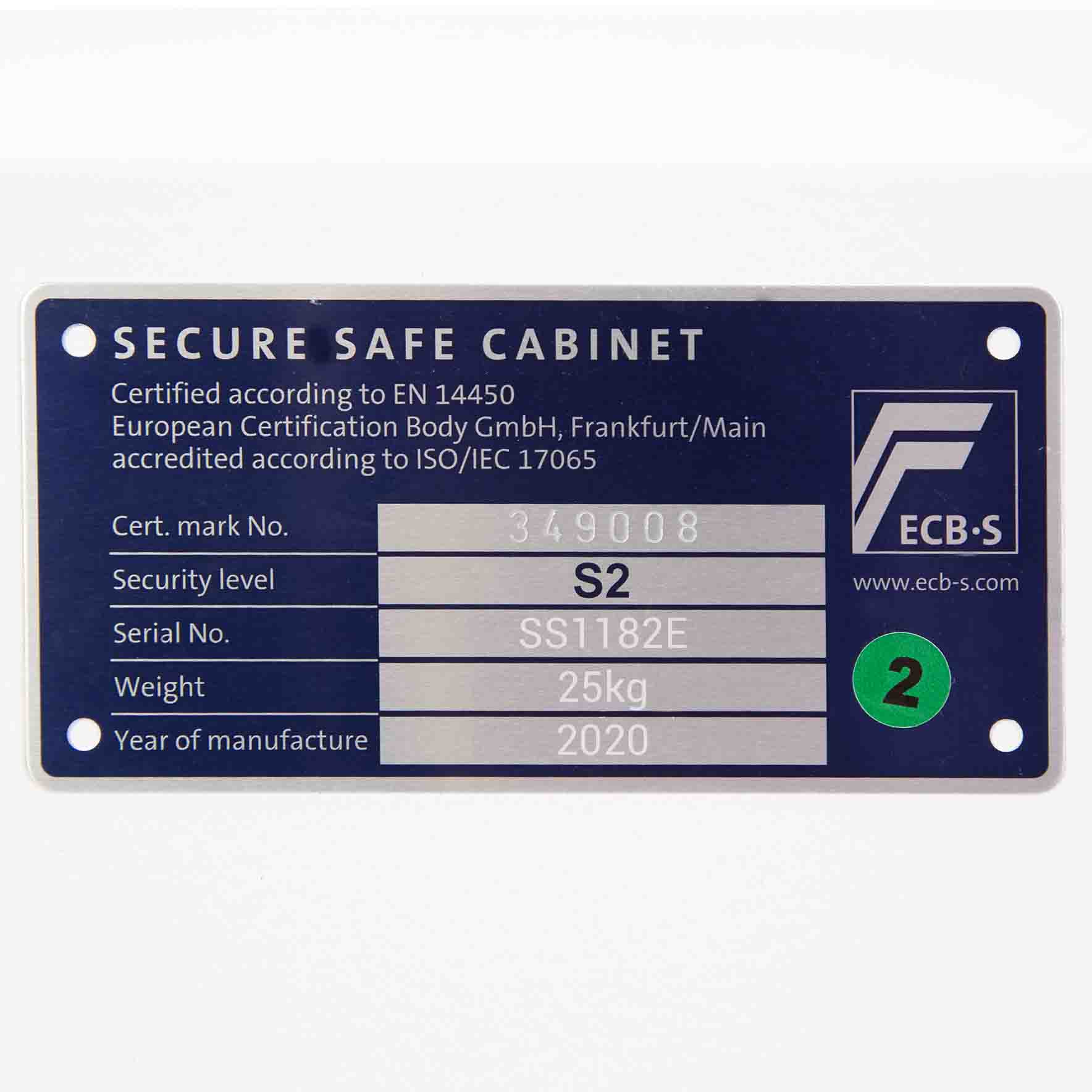 Fortress SS1182E Safe With Electronic Lock