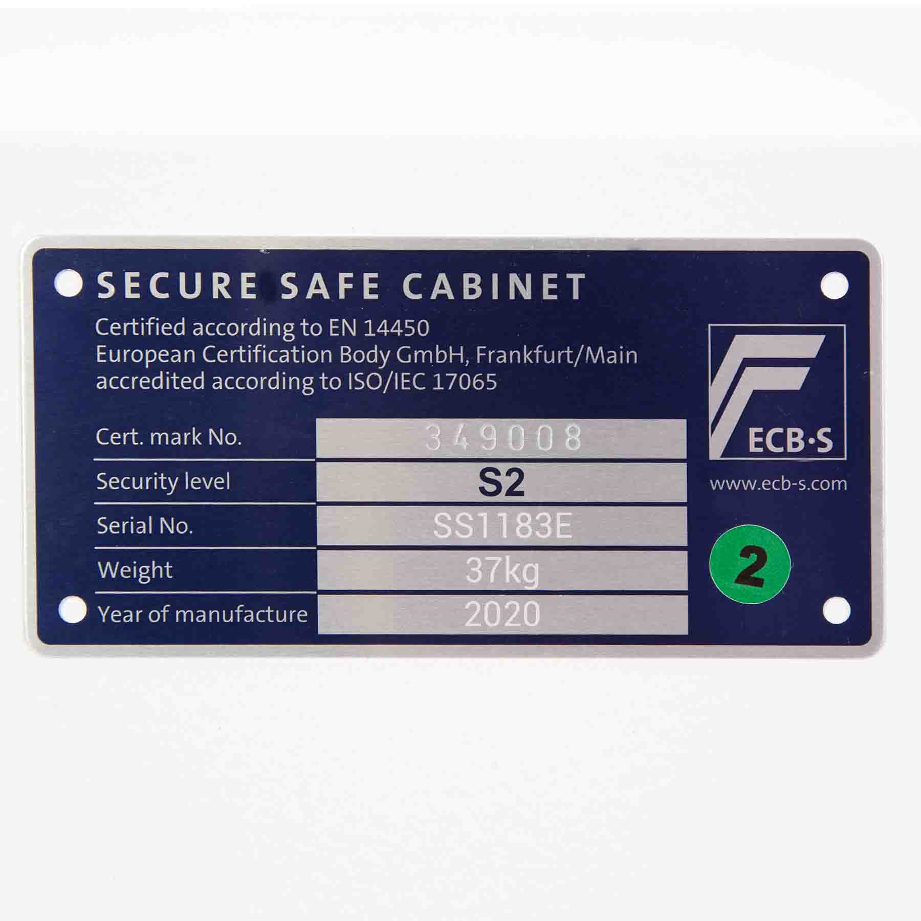 Fortress SS1183E Safe With Electronic Lock
