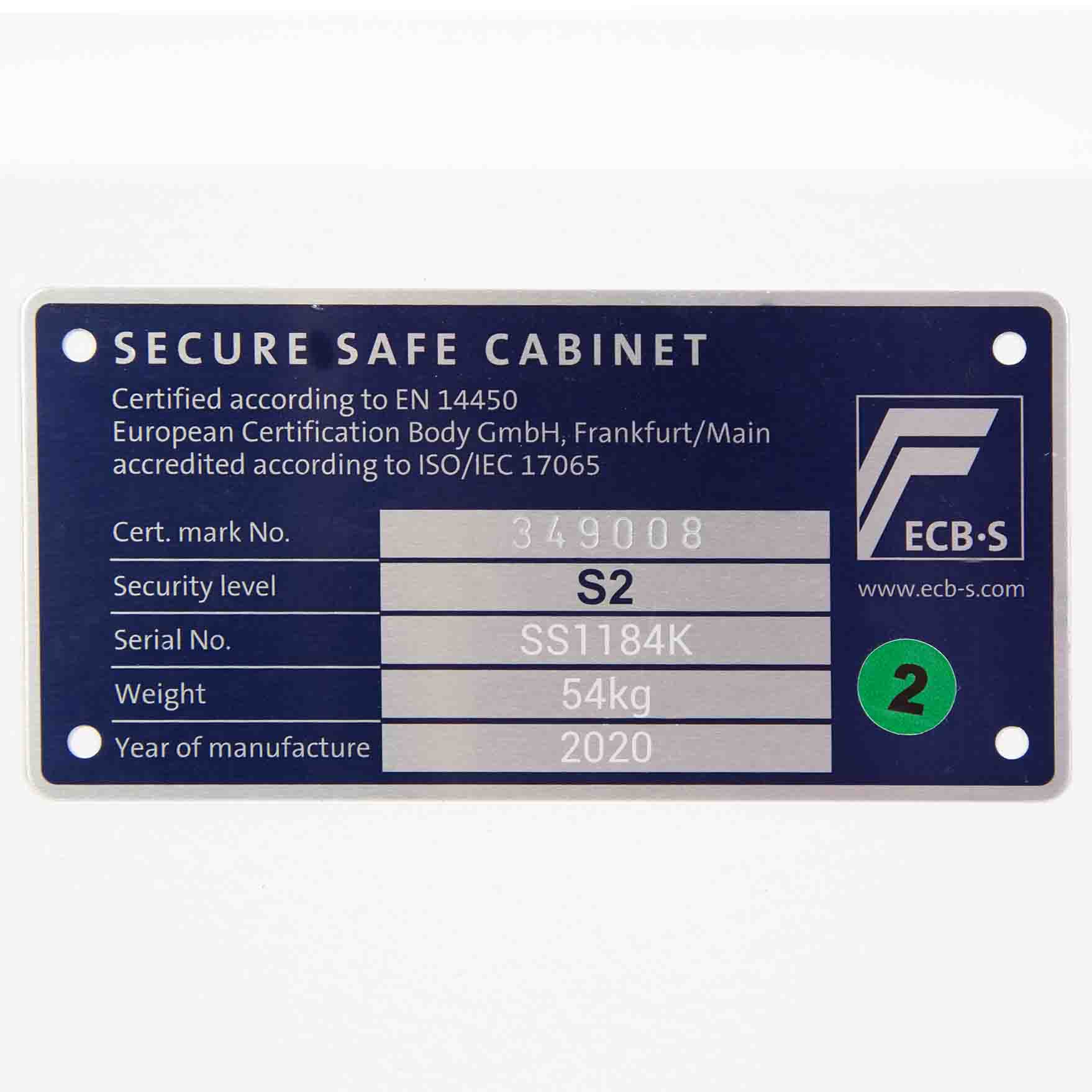 Fortress SS1184K Safe With Key Lock