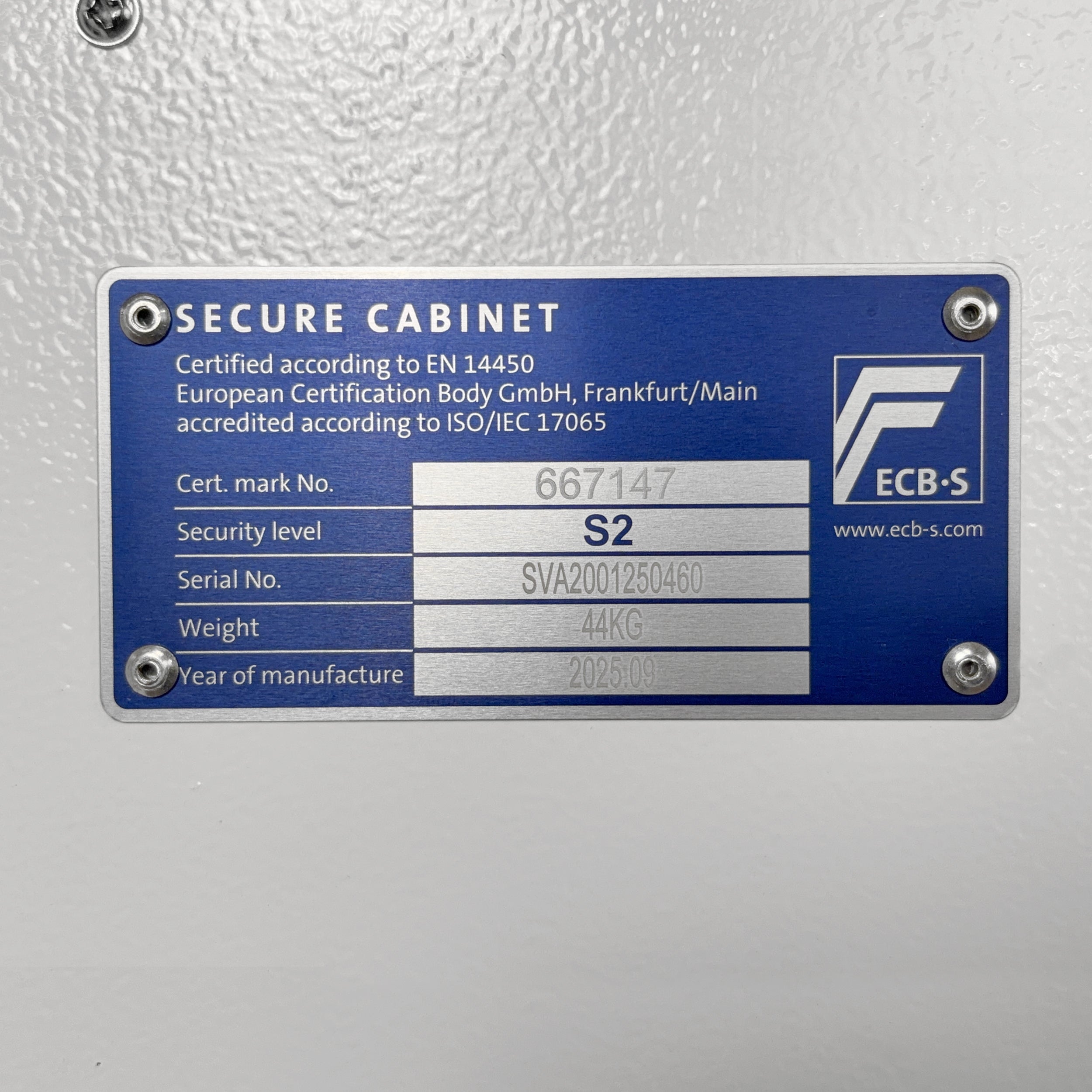 Fortress SS1453 Size 3 S2 Security Safe