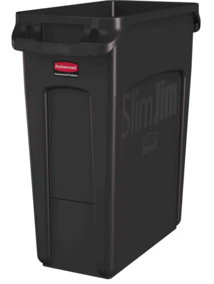 Rubbermaid Slim Jim with Venting Channels 60L