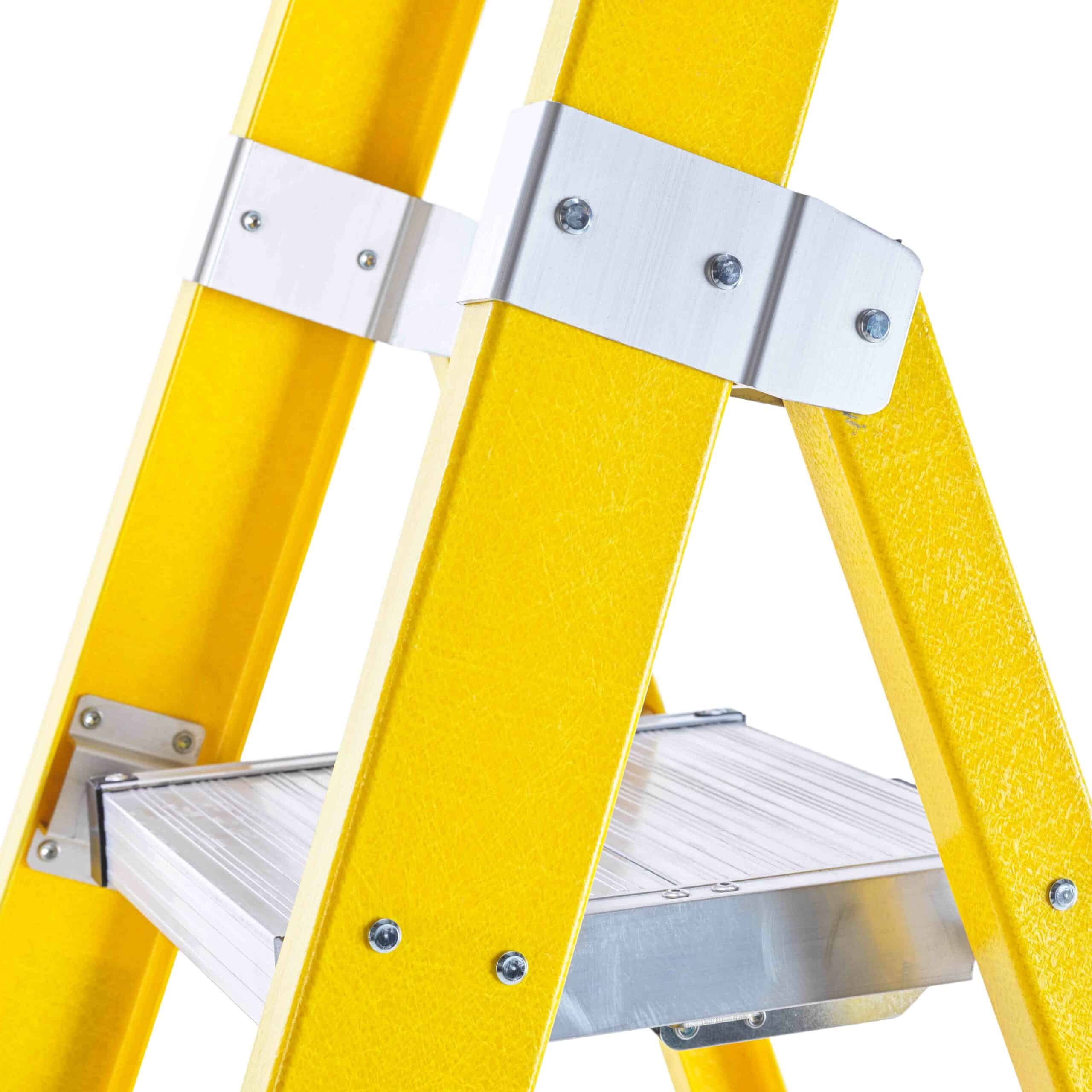 Fibreglass Platform 8 Tread Step Ladders