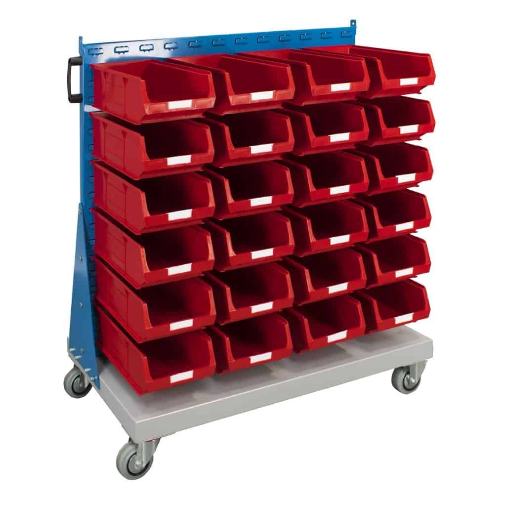 Single Sided Trolley With 24 TC4 Bins