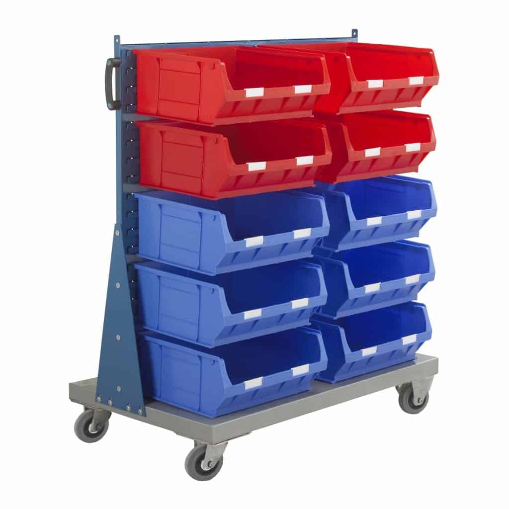 Single Sided Trolley With 10 TC6 Bins