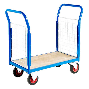 Small Deck Platform Trolley with Mesh Ends