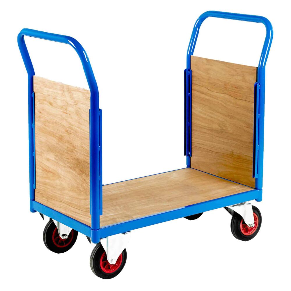 Small Deck Platform Truck with Plywood Ends
