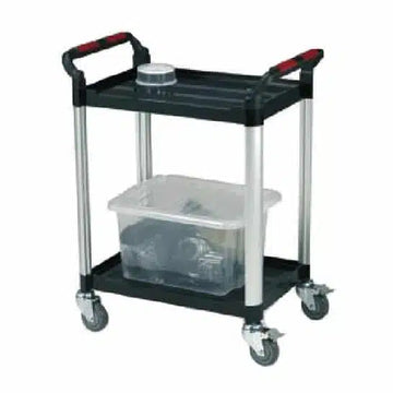 Standard Utility Tray Trolley with 2 Shelves