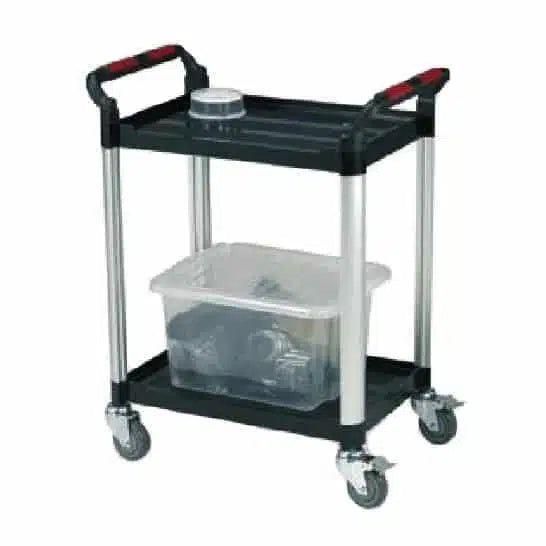 Standard Utility Tray Trolley with 2 Shelves