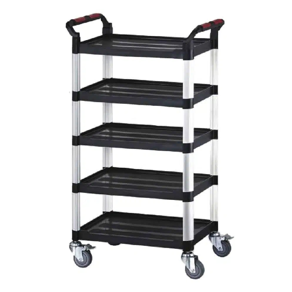 Standard Utility Tray Trolley with 5 Shelves