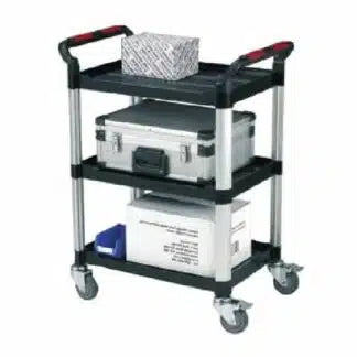 Standard Utility Tray Trolley with 3 Shelves