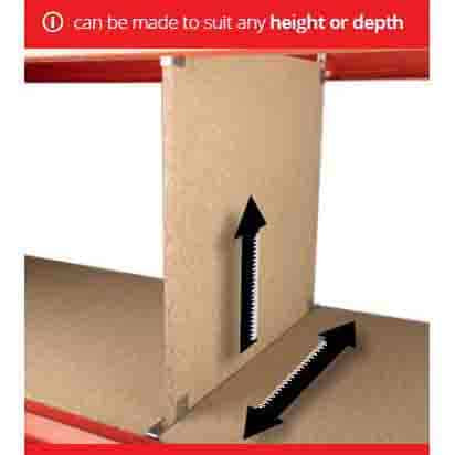 Longspan Divider System 624mm Deep Extension Bay