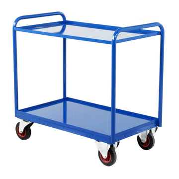 Industrial Tray Trolley with 2 Steel Panels