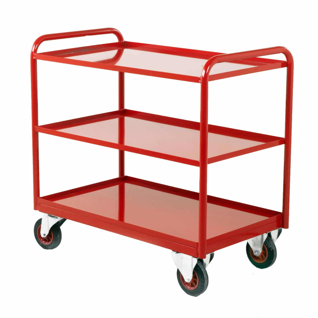 Industrial Tray Trolley with 3 Steel Panels