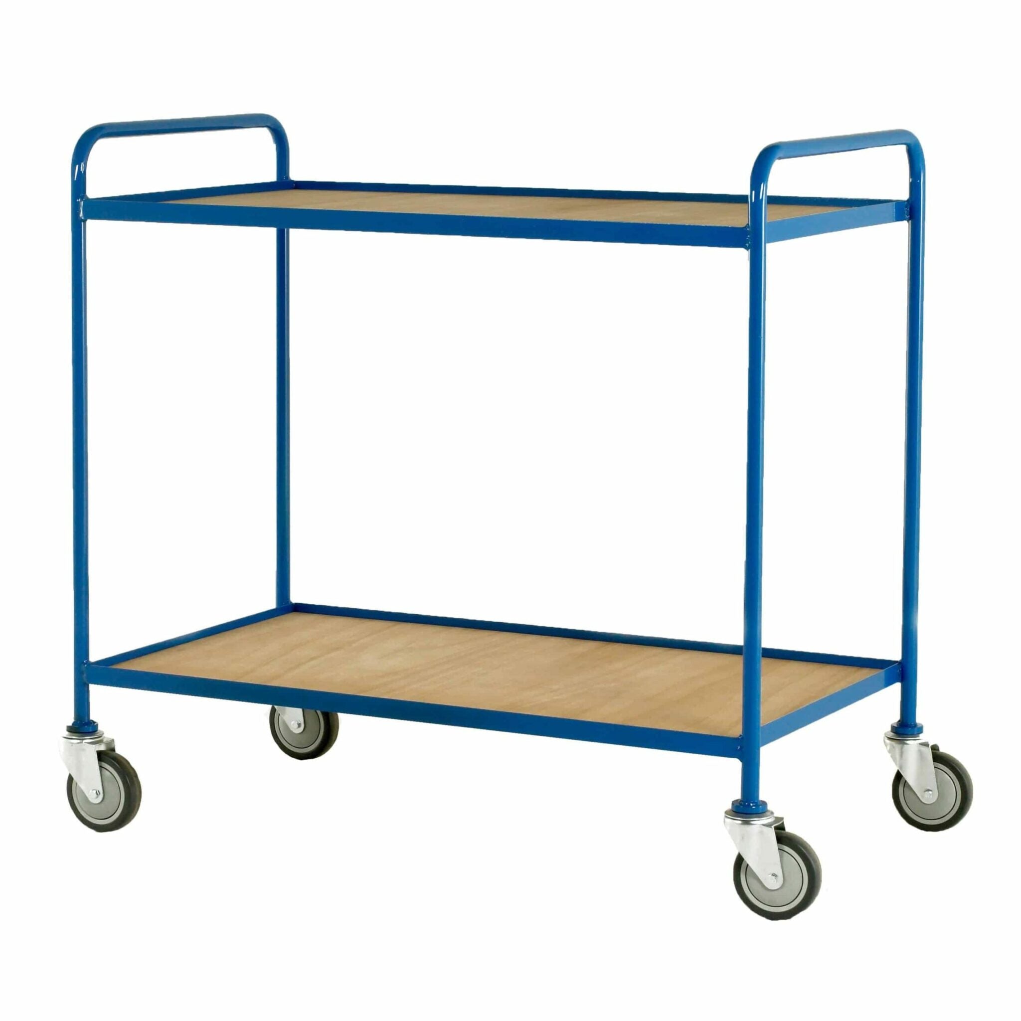 Tray Trolley with 2 Fixed Ply Shelves