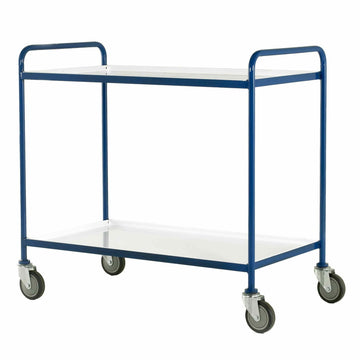 Tray Trolley with 2 Removable White Trays