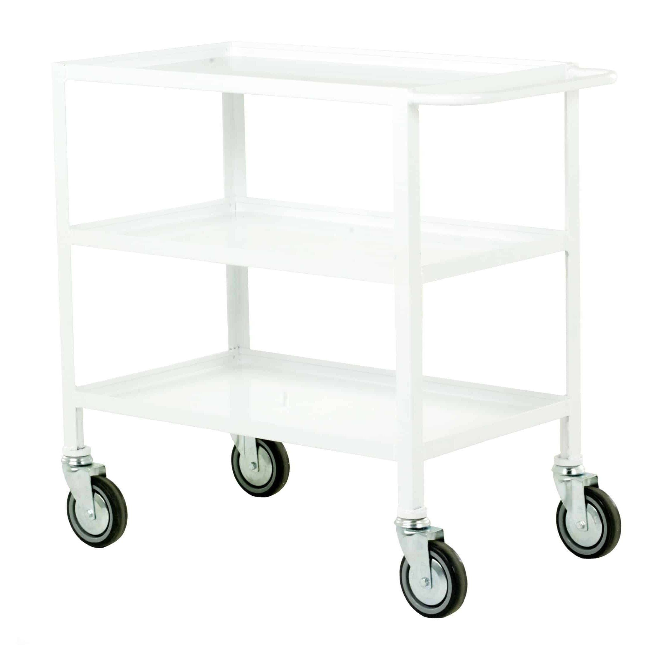 3 Tier Fixed Steel Tray Trolley